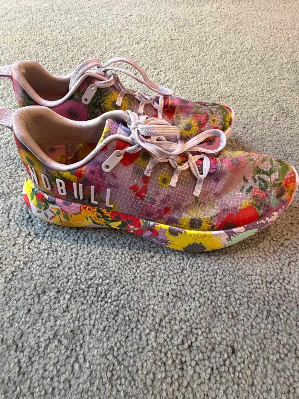 NOBULL Superblossom Translucent Ripstop Runner Sneaker Mens 8.5 / Womens 10